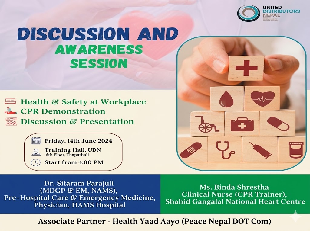 Workplace Health & Safety Awareness Session at United Distributors Nepal
